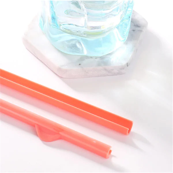 Eco-Friendly Split Straw Set, Reusable Design
