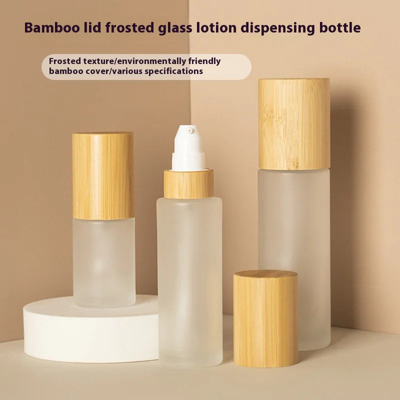 Bamboo Glass Lotion Bottle