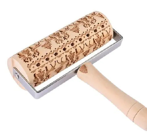 Christmas Print Eco-Friendly Kitchenware Rolling Pin