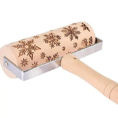 Christmas Print Eco-Friendly Kitchenware Rolling Pin