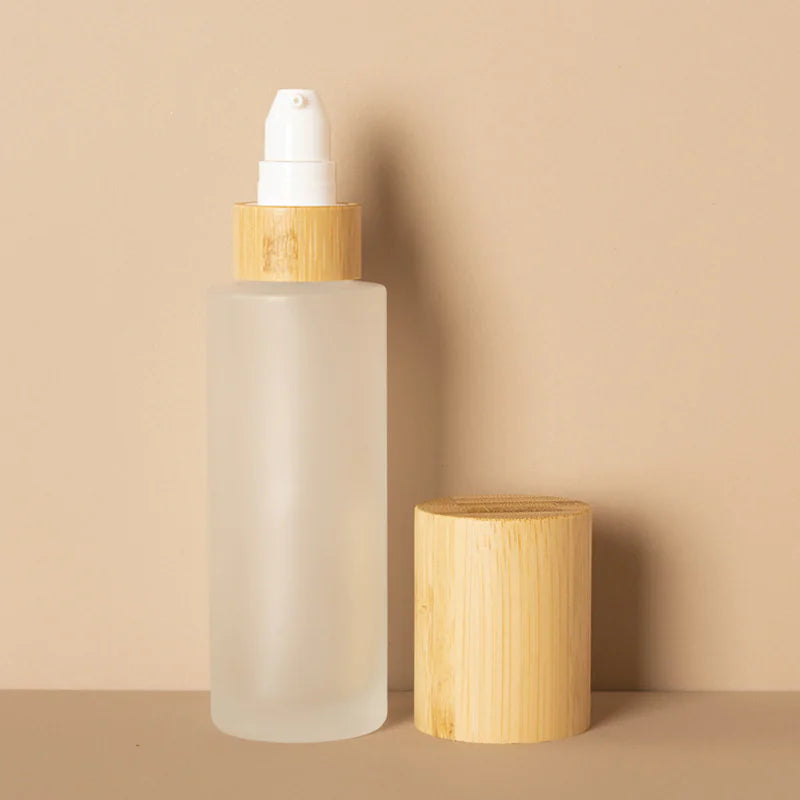 Bamboo Glass Lotion Bottle