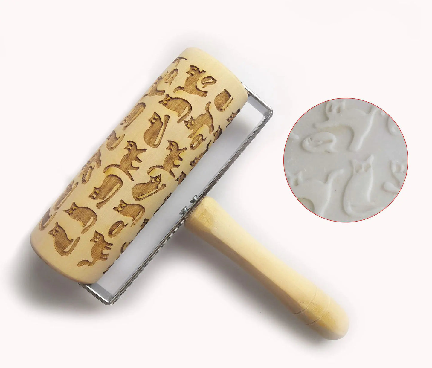 Christmas Print Eco-Friendly Kitchenware Rolling Pin