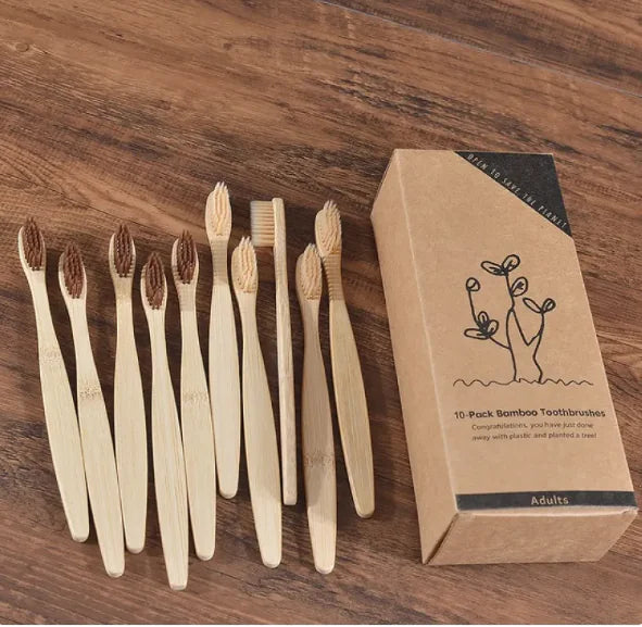Mixed Color Bamboo Toothbrush