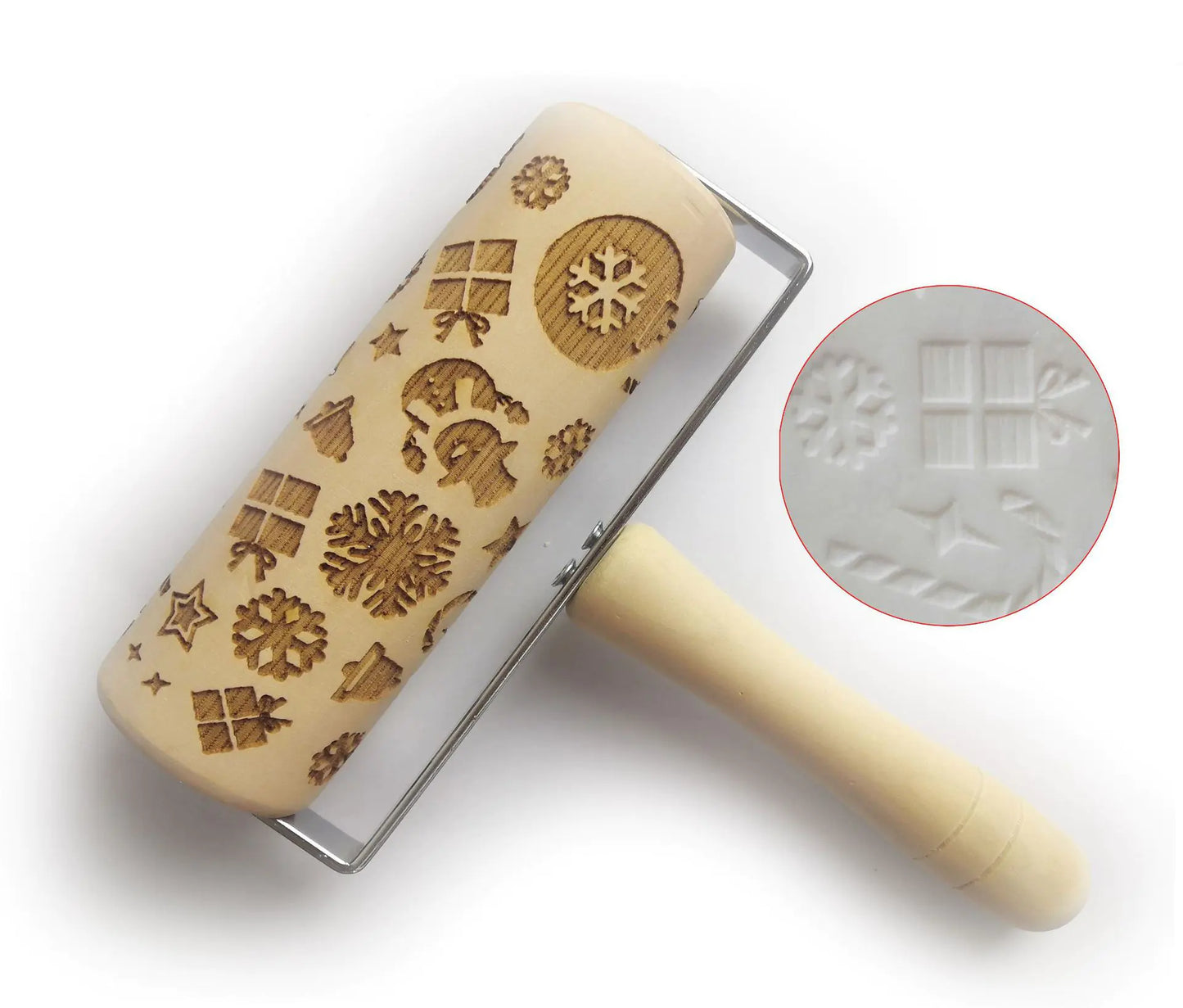 Christmas Print Eco-Friendly Kitchenware Rolling Pin