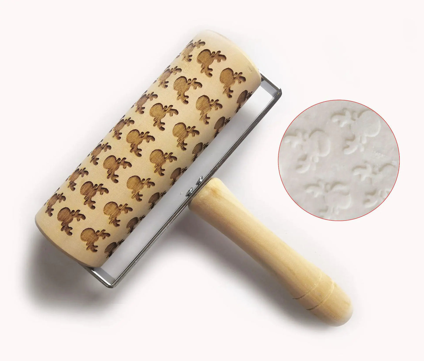 Christmas Print Eco-Friendly Kitchenware Rolling Pin