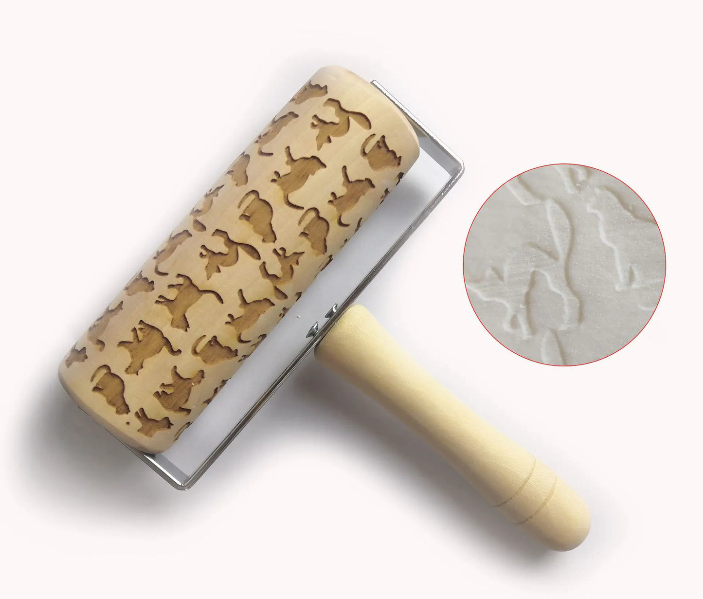 Christmas Print Eco-Friendly Kitchenware Rolling Pin