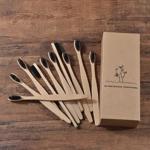 Mixed Color Bamboo Toothbrush