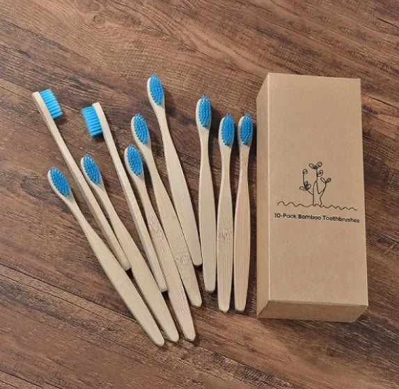 Mixed Color Bamboo Toothbrush