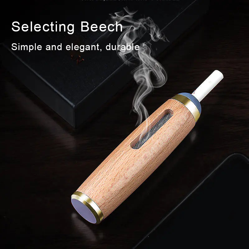 Mini Walnut Ashtray - Eco-Friendly Cigarette Holder