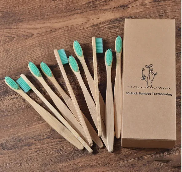 Mixed Color Bamboo Toothbrush