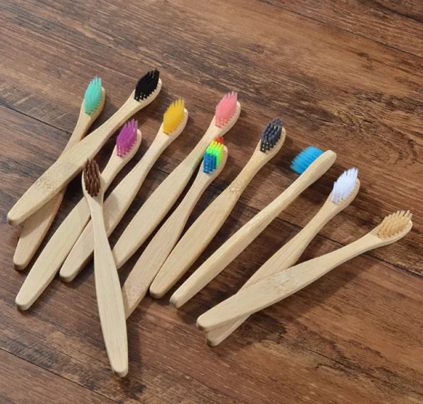 Mixed Color Bamboo Toothbrush
