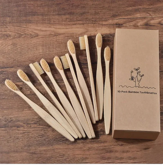 Mixed Color Bamboo Toothbrush